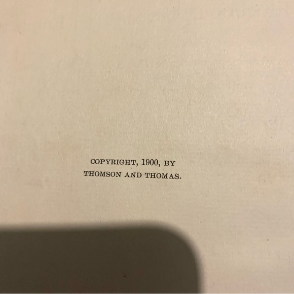 1900 Antique Hardcover Book with Red and Black Cover Art - Picture 5 of 10